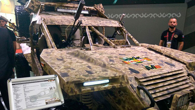 Сайт телеканала «Звезда» впервые публикует фотографии новейшего военного багги «Чаборз М-6»