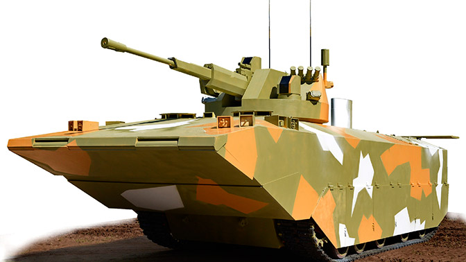 Первые изображения новой российской боевой машины морской пехоты появились в Сети