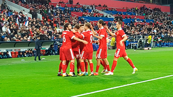 Россия обыграла Южную Корею в товарищеском матче по футболу