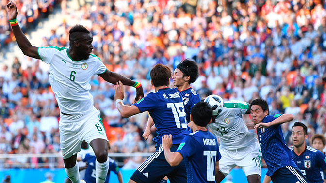 Сборная Японии сыграла вничью с Сенегалом в матче ЧМ-2018