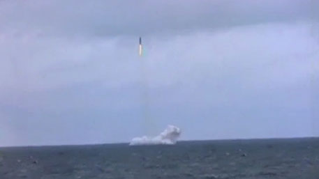 Российская атомная подлодка запустила межконтинентальную ракету на северный полигон