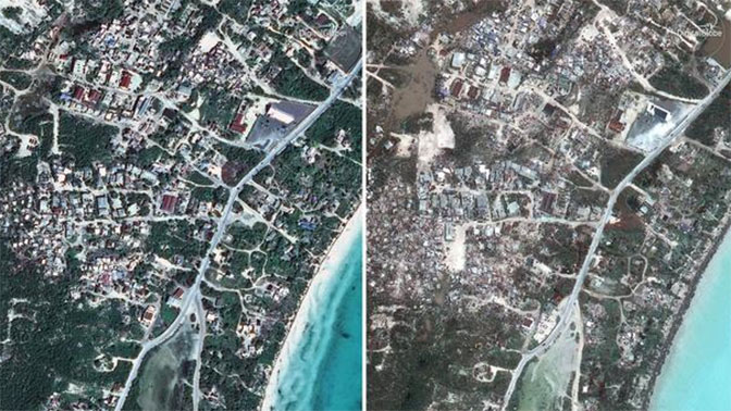 Ураган «Ирма» превратил Карибские острова в безлюдные пустоши: снимки из космоса