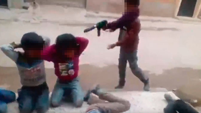Игра ливийских детей в групповую казнь попала на видео - ТРК Звезда Новости, 04.02.2018 