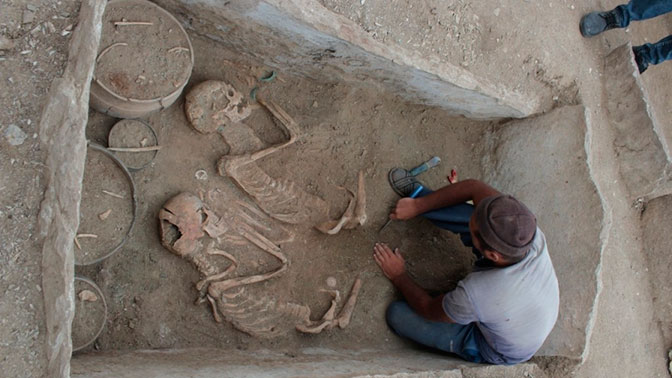 Археологи нашли захоронение древних «Ромео и Джульетты» под Карагандой